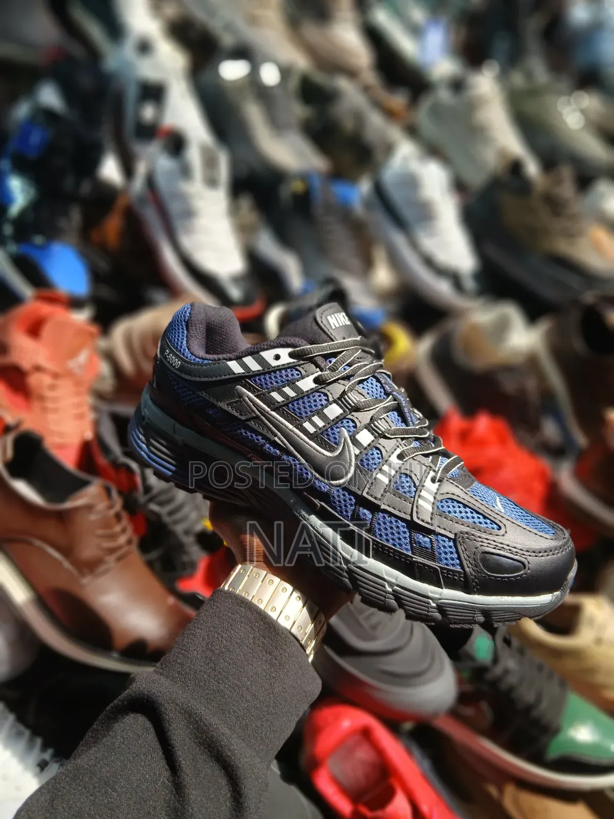 Nike P-6000 (Brownwhite/Royal Blue/ Metallic Silver / White / Burgundy