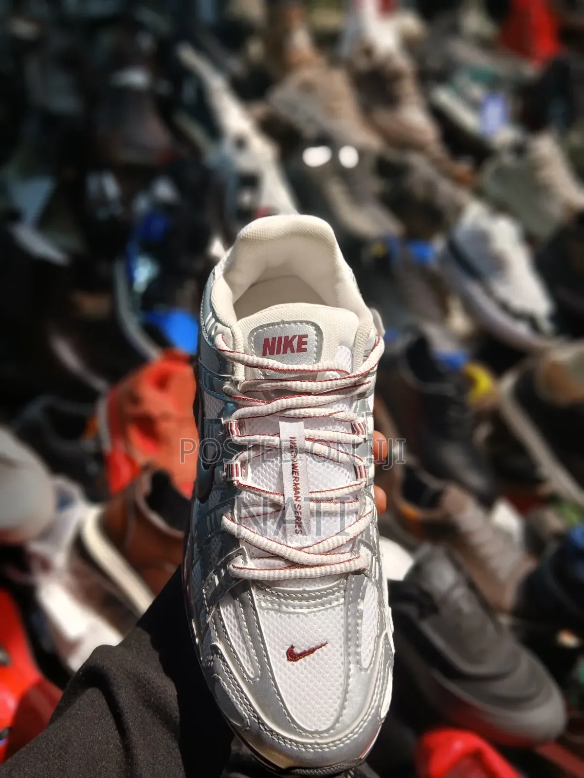 Nike P-6000 (Brownwhite/Royal Blue/ Metallic Silver / White / Burgundy