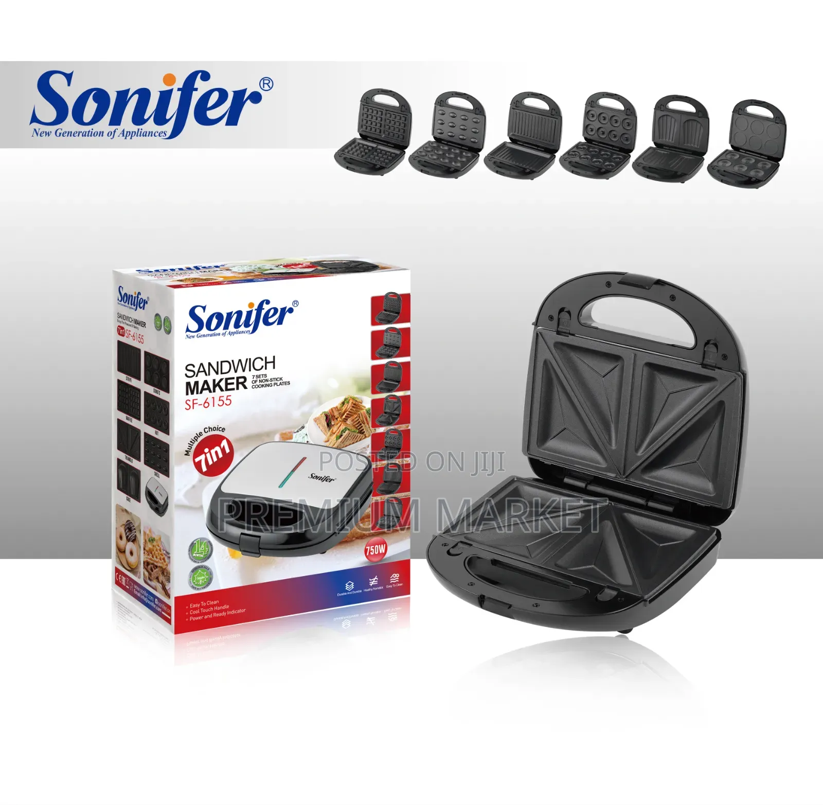Waffle Maker Sonifer 7 in 1 ሶኒፈር ዋፍል መስሪያ
