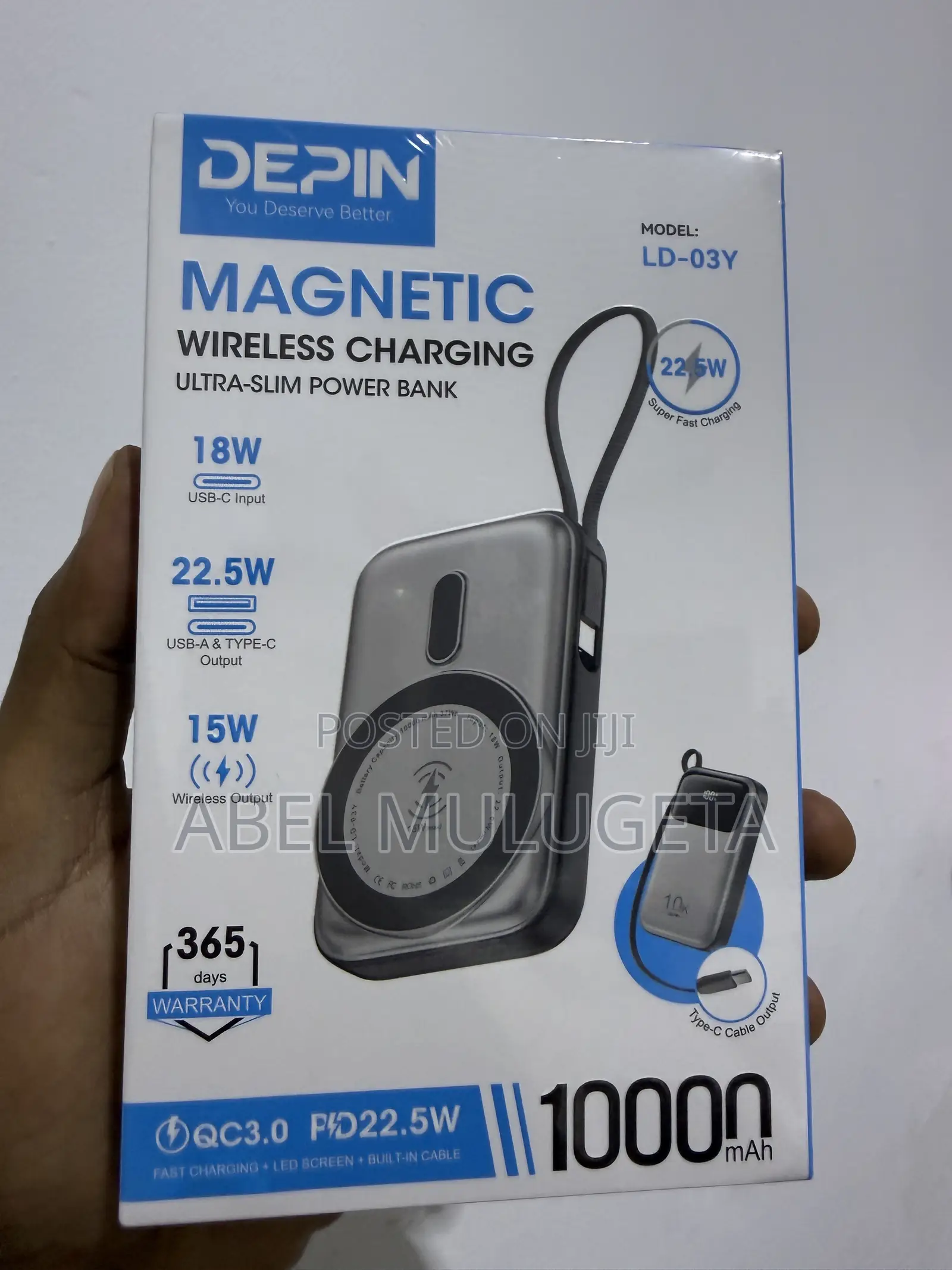 DEPIN Magnetic Wireless Power Bank