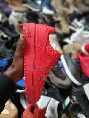 Nike Air Force 1 Low Allblack and Allred