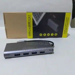 11-in-1 USB-C Hub Vga Hdmi Lan 4 USB 3.0 Sd Tf Audio Pd