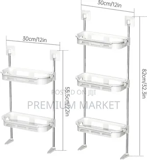 Toilet Rack ባለ 3 ደረጃ የ ባኞ ቤት እቃ መደርደሪያ