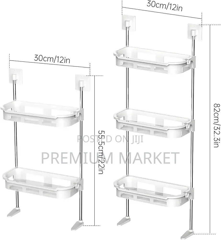 Toilet Rack ባለ 3 ደረጃ የ ባኞ ቤት እቃ መደርደሪያ