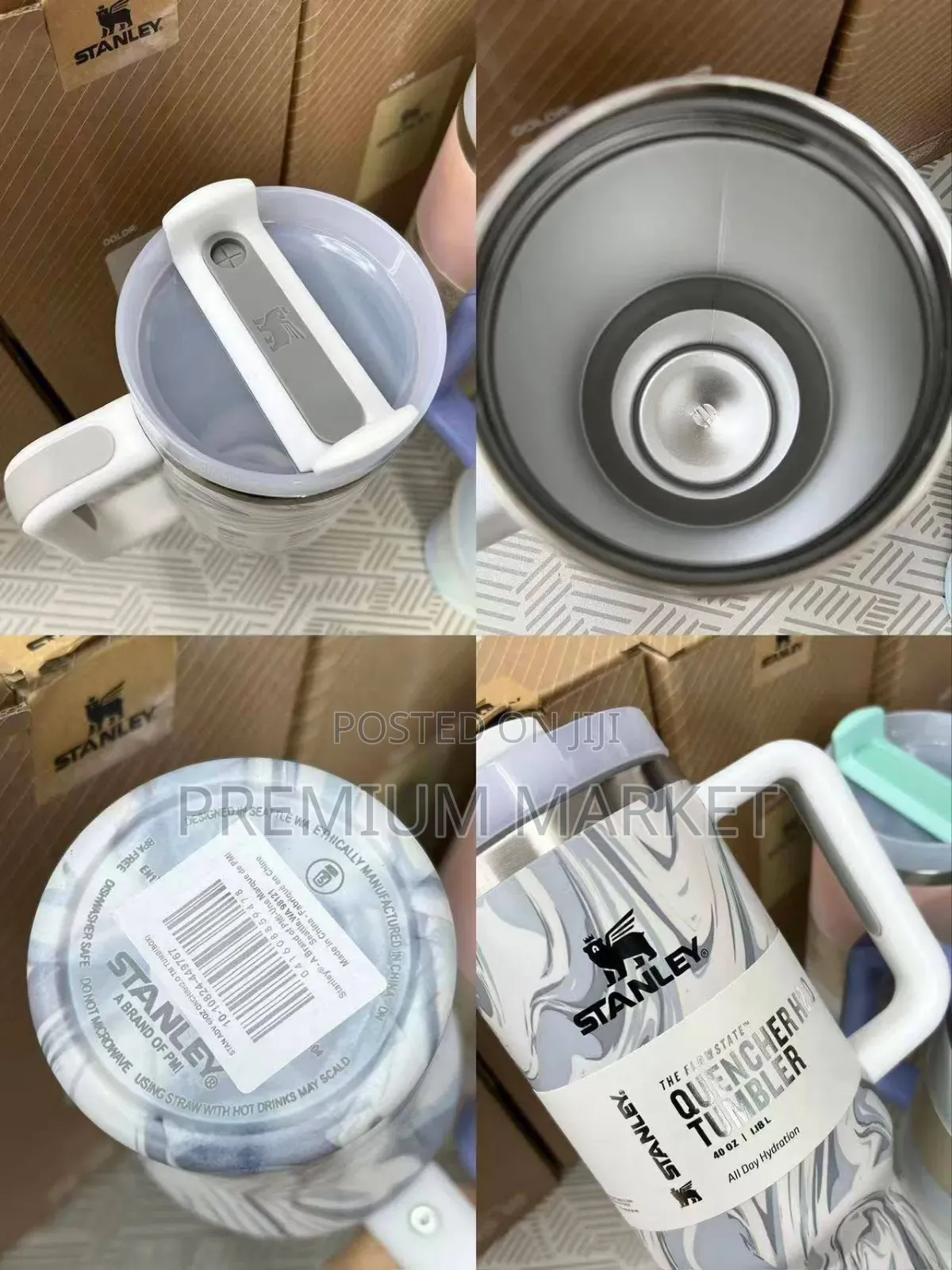 STANLEY Double Layer Stainless Still Isolated Tumbler With Straw