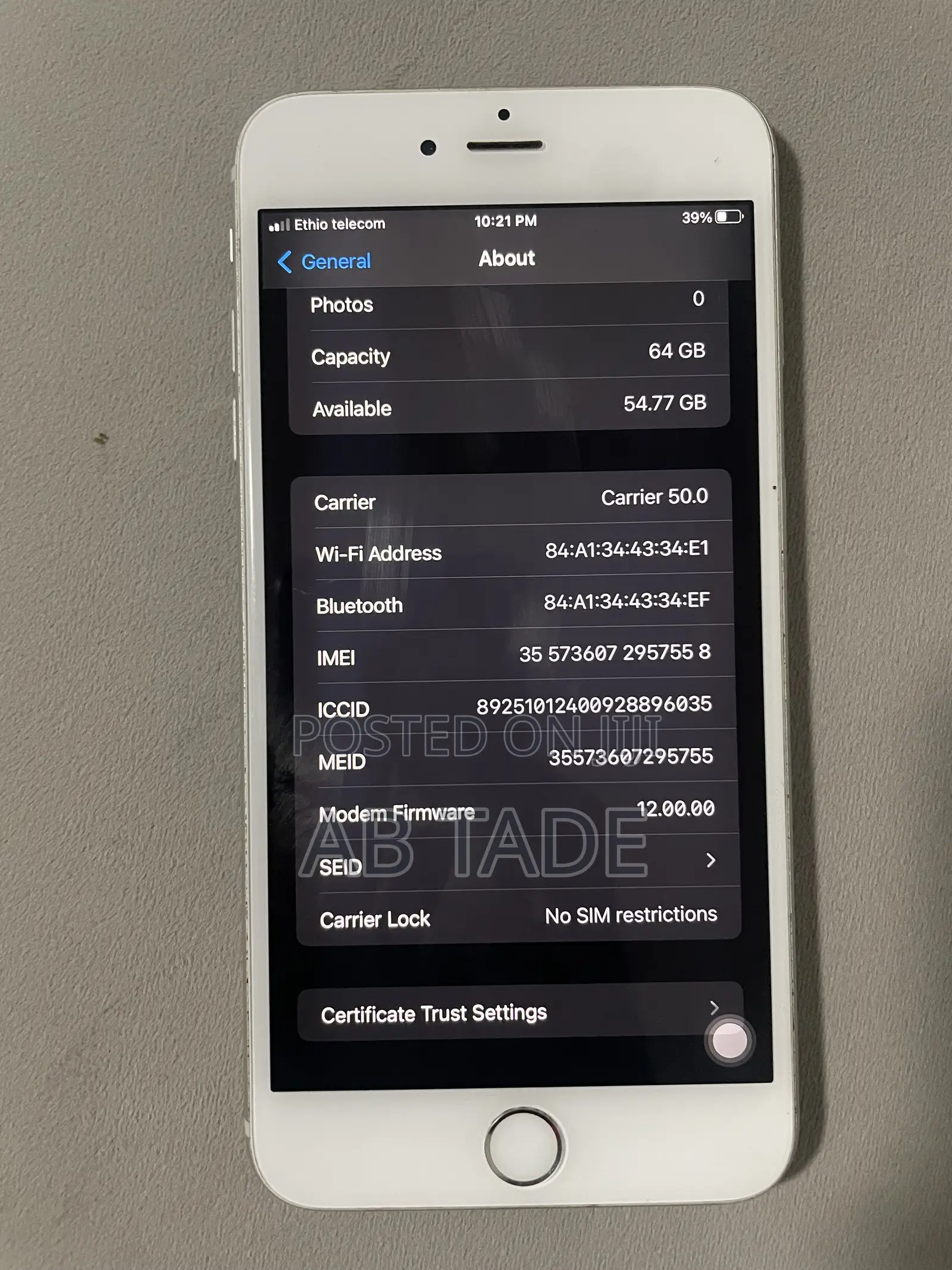 Apple iPhone 6s Plus 64 GB White