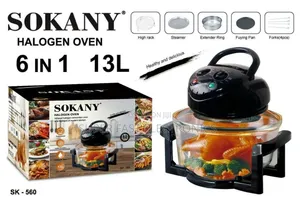 SOKANY Halogen Oven 6-in-1 –13L Multi-Function Air Fryer Oven Roaster