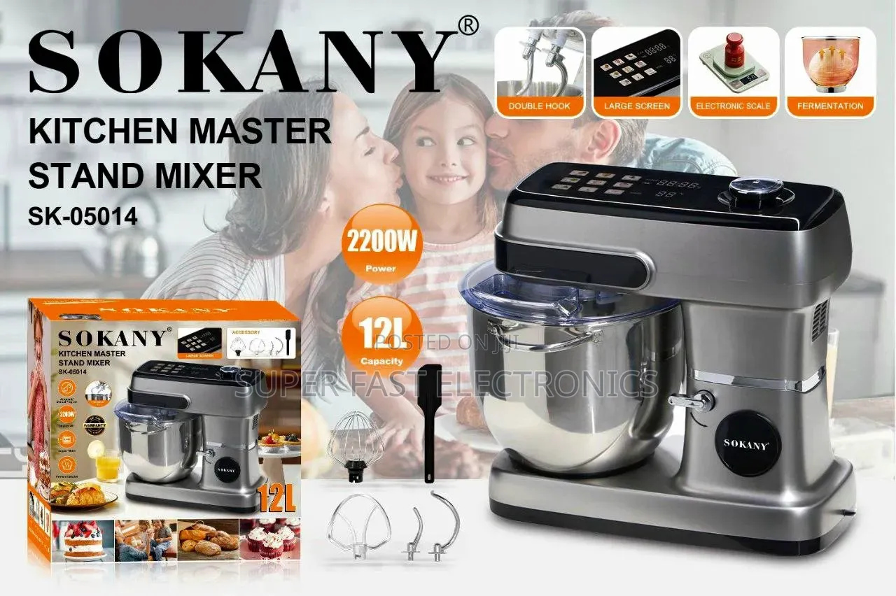 SOKANY Kitchen Master Stand Mixer Is Kitchen Appliance 12Liter