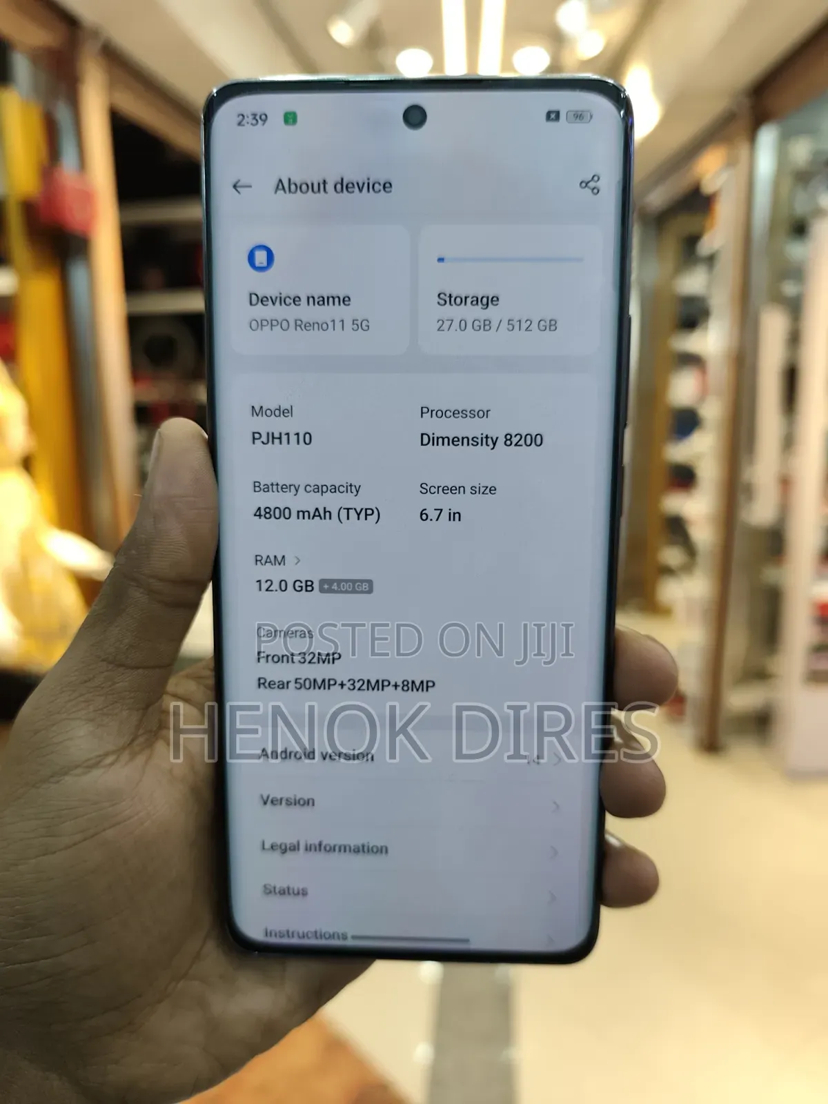 New Oppo Reno11 (China) 512 GB Silver