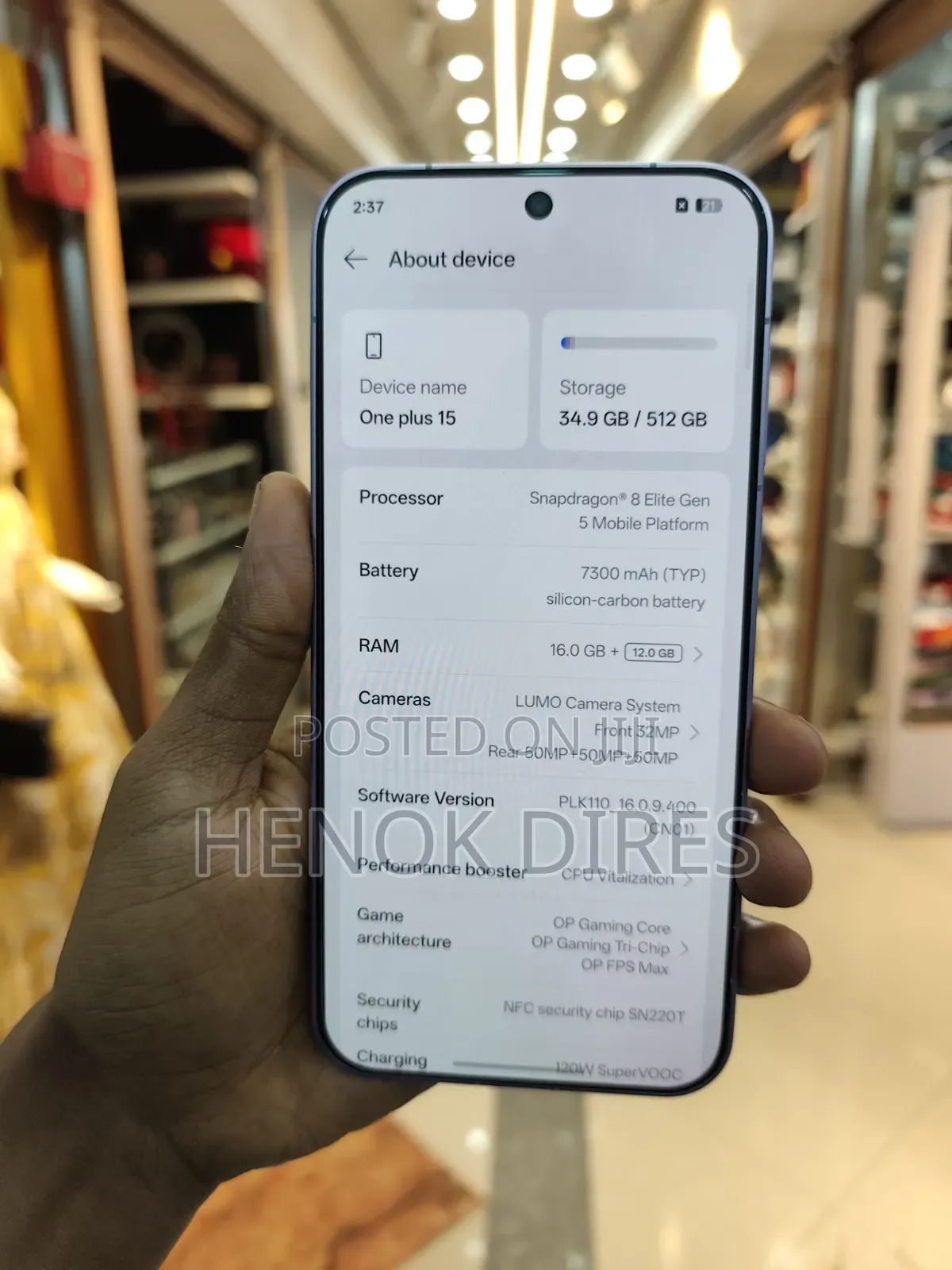 New OnePlus 15 512 GB