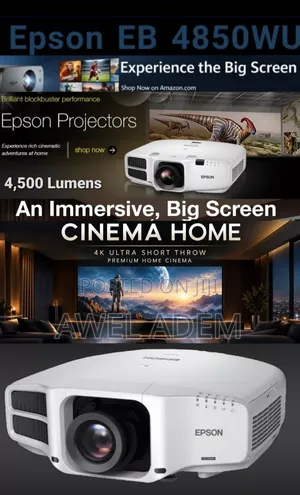 Epson CB-4850WU 3LCD Full HD Professional Projector. 4,500 Lumens
