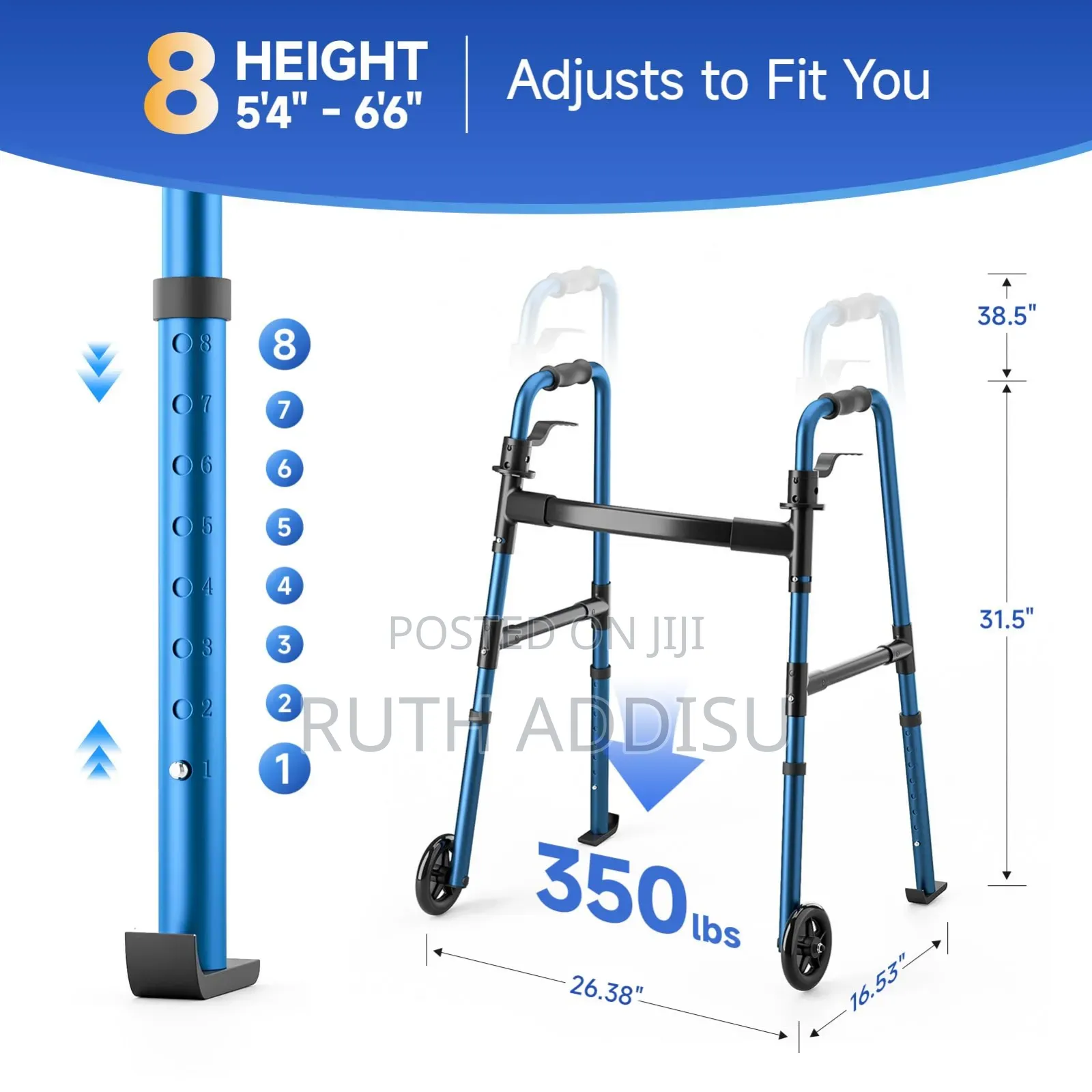 Walking Aid輕袴foldable Walker輕鬆medical Walker軟禁walker Stainless Walker