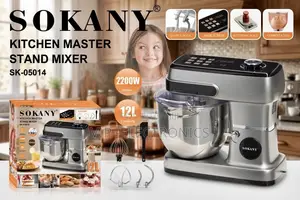 SOKANY Kitchen Master Stand Mixer 12L 2200W Heavy-Duty VIP Electronics