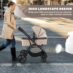 2-in-1 Baby Stroller & Carry ሁለገብ የልጆች የከተማ ጋሪ