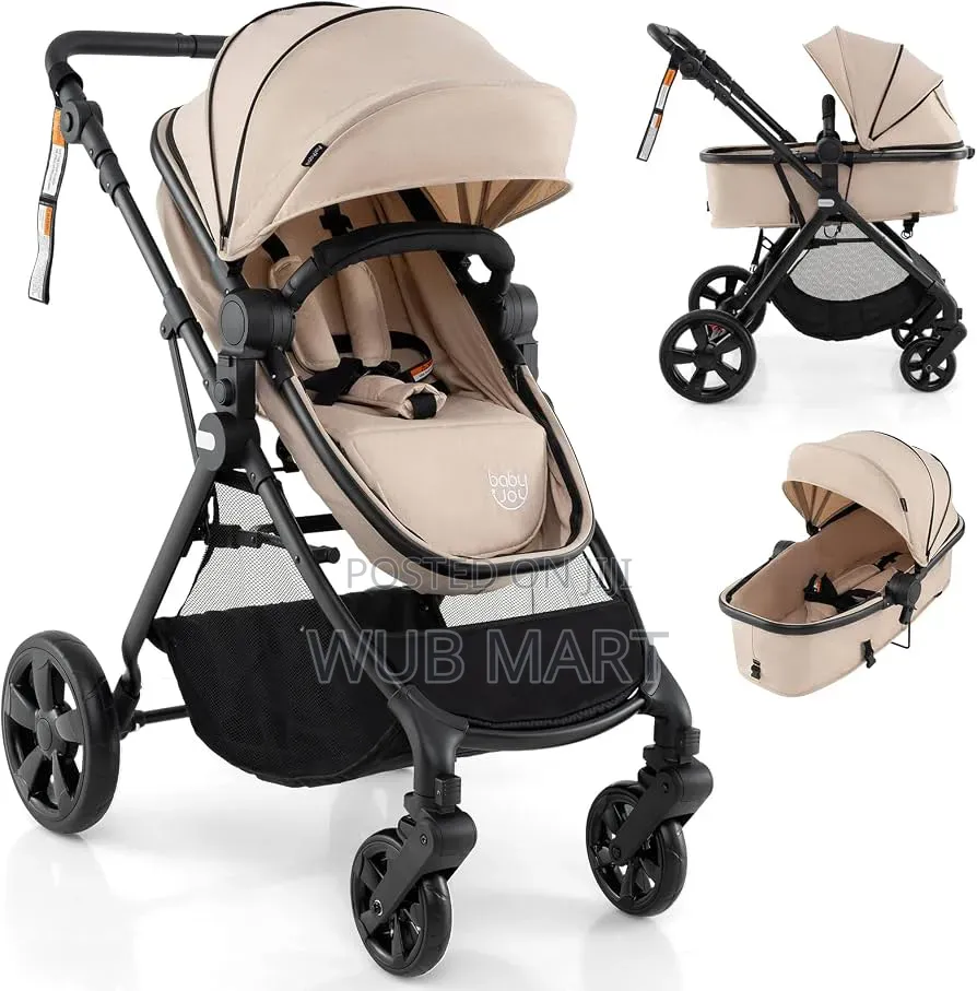 2-in-1 Baby Stroller & Carry ሁለገብ የልጆች የከተማ ጋሪ
