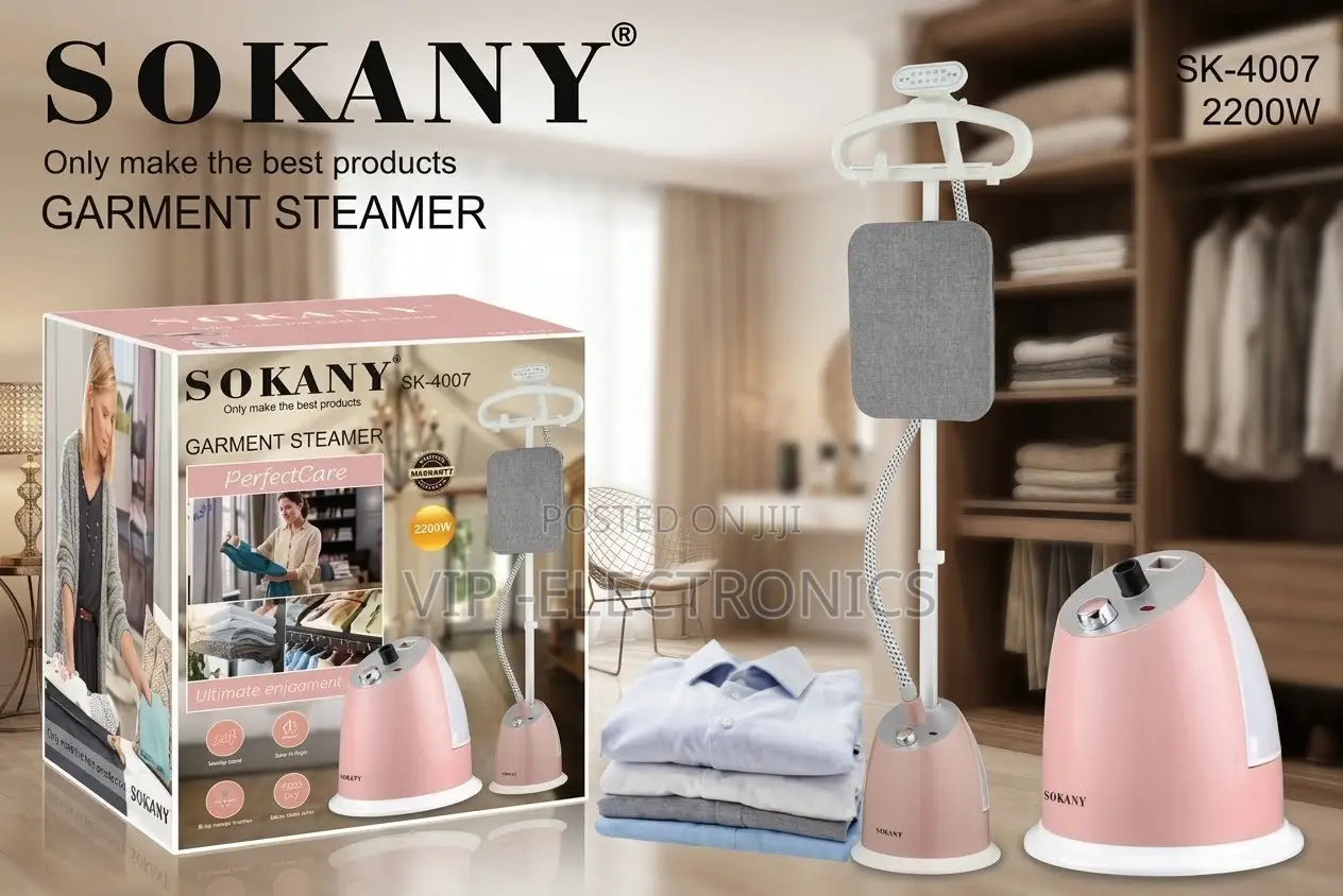 SOKANY Garment Steamer Professional Standing –2200W Heavy-Duty Clothes