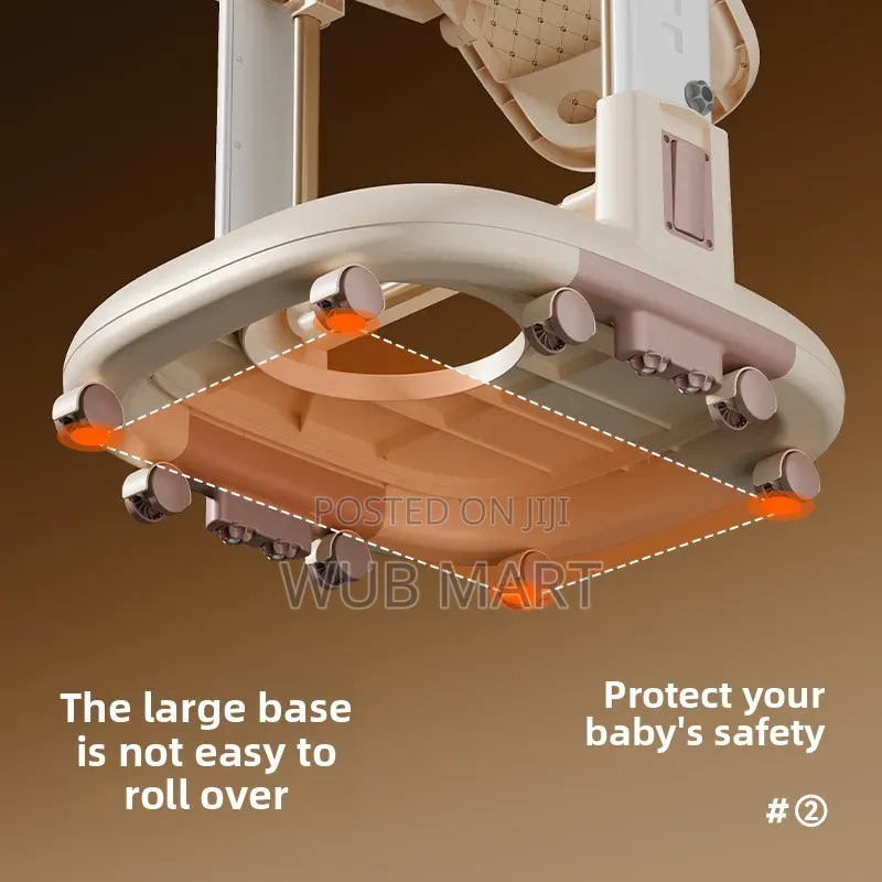 3 in 1 Premium Baby High Chair-መመገቢያ፣ዥዋዥዌ እና መረማመጃ