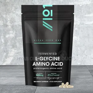 Fermented L Glycine 1500mg With BioPerine– 180 Vegan Capsules