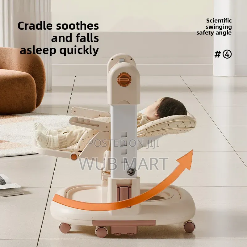 3 in 1 Premium Baby High Chair-መመገቢያ፣ዥዋዥዌ እና መረማመጃ