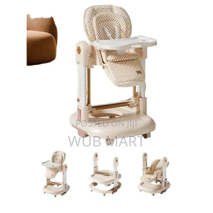 3 in 1 Premium Baby High Chair-መመገቢያ፣ዥዋዥዌ እና መረማመጃ