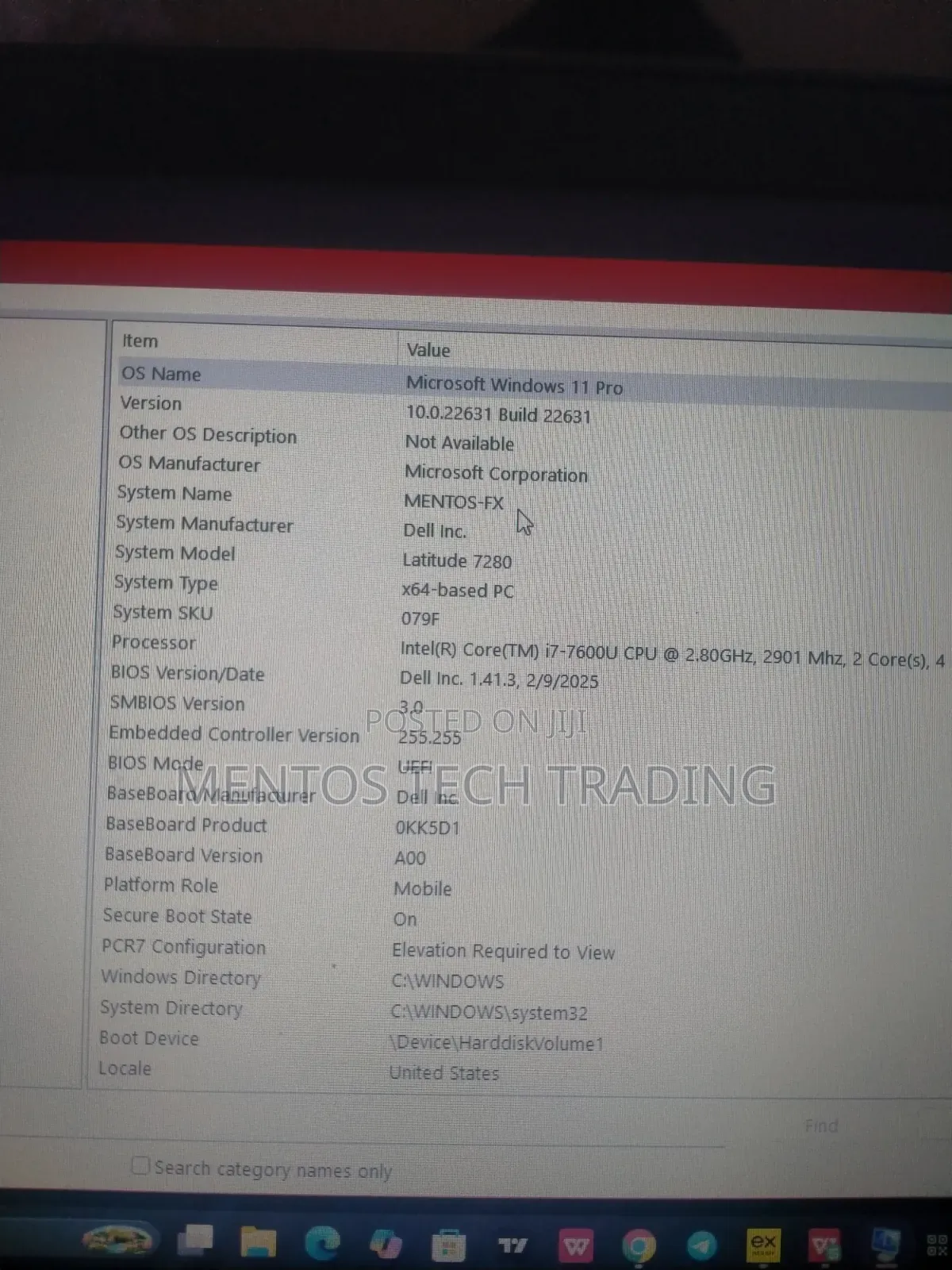 Laptop Dell Latitude 7280 16GB Intel Core i7 SSHD (Hybrid) 250GB