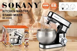 SOKANY Kitchen Master Stand Mixer 6.0L – 1600W Electric Food Mixer