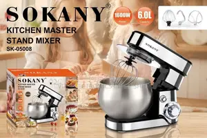 SOKANY Kitchen Master Stand Mixer 6.0L – 1600W Electric Food Mixer