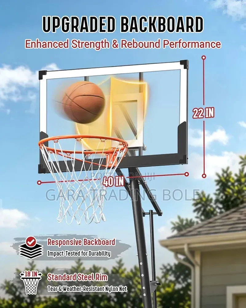 Bring the Court Home: Premium Adjustable Basketball Stand