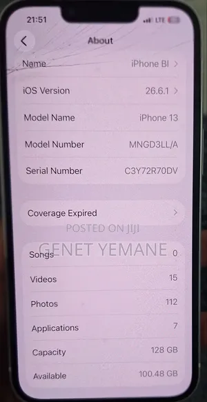 New Apple iPhone 13 Mini 128 GB White