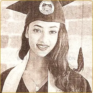 Personalized Laser-Engraved Photo on Wood – A3 Portrait