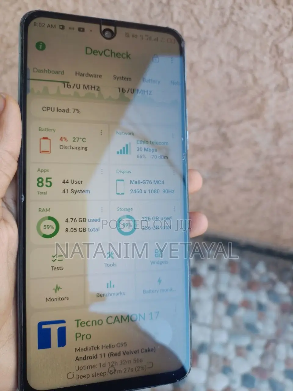Tecno Camon 17 Pro 256 GB Silver