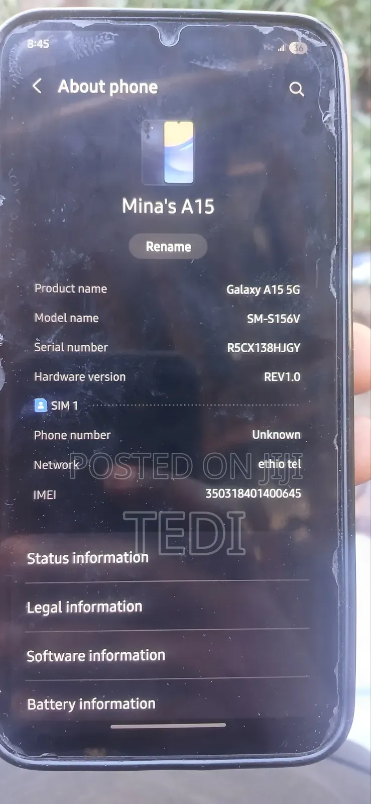 Samsung Galaxy A15 5G 128 GB Black