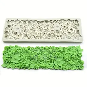 Namzi Edible Wedding Floral Flower Lace Cake Silicone Embossing