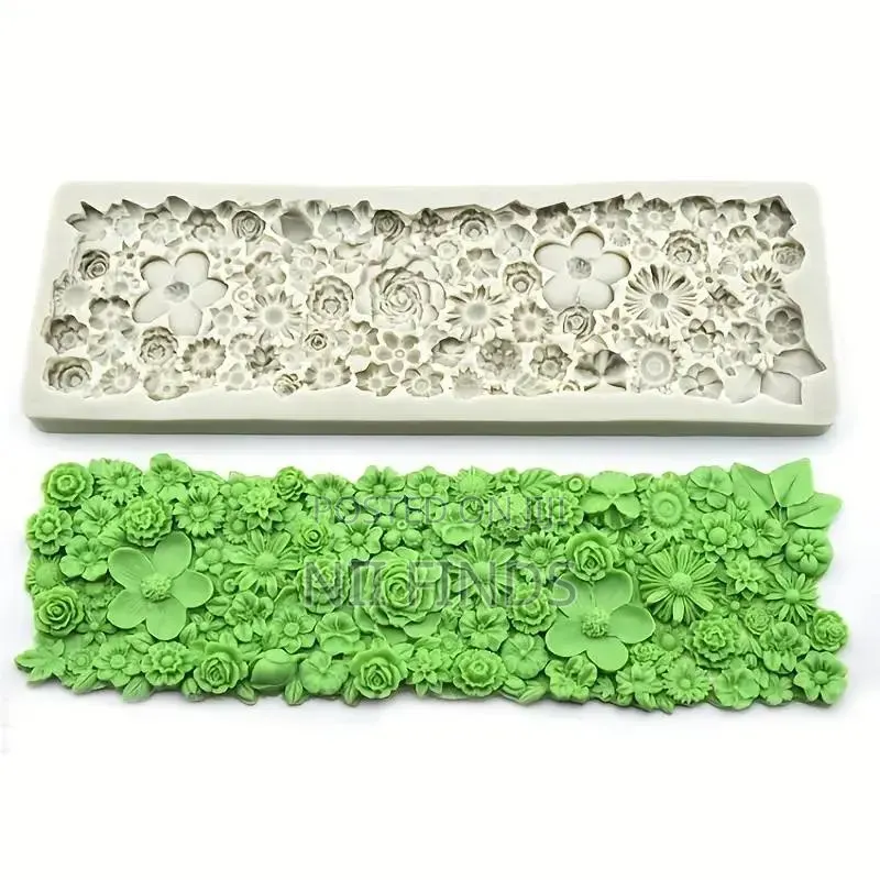 Namzi Edible Wedding Floral Flower Lace Cake Silicone Embossing