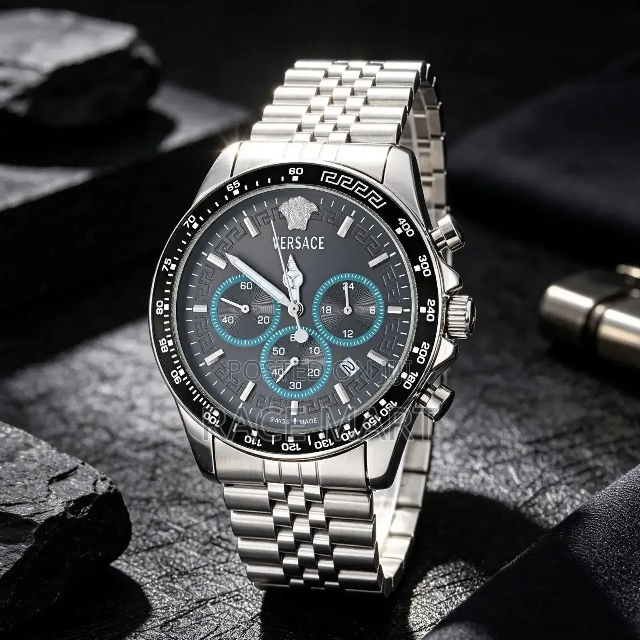 Silver Versace Men's Watch