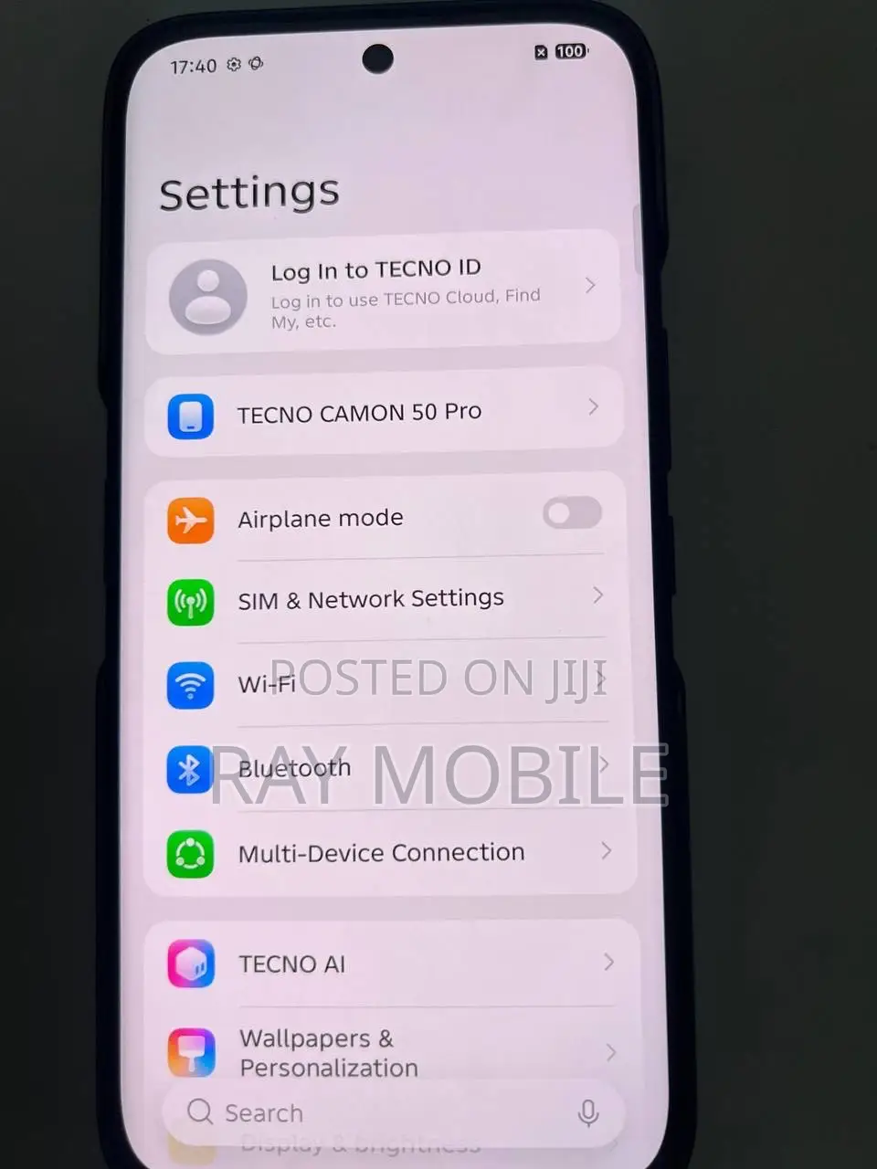 New Tecno Camon 50 Pro 256 GB Black