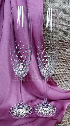 Custom Rhinestone Wine Glass
