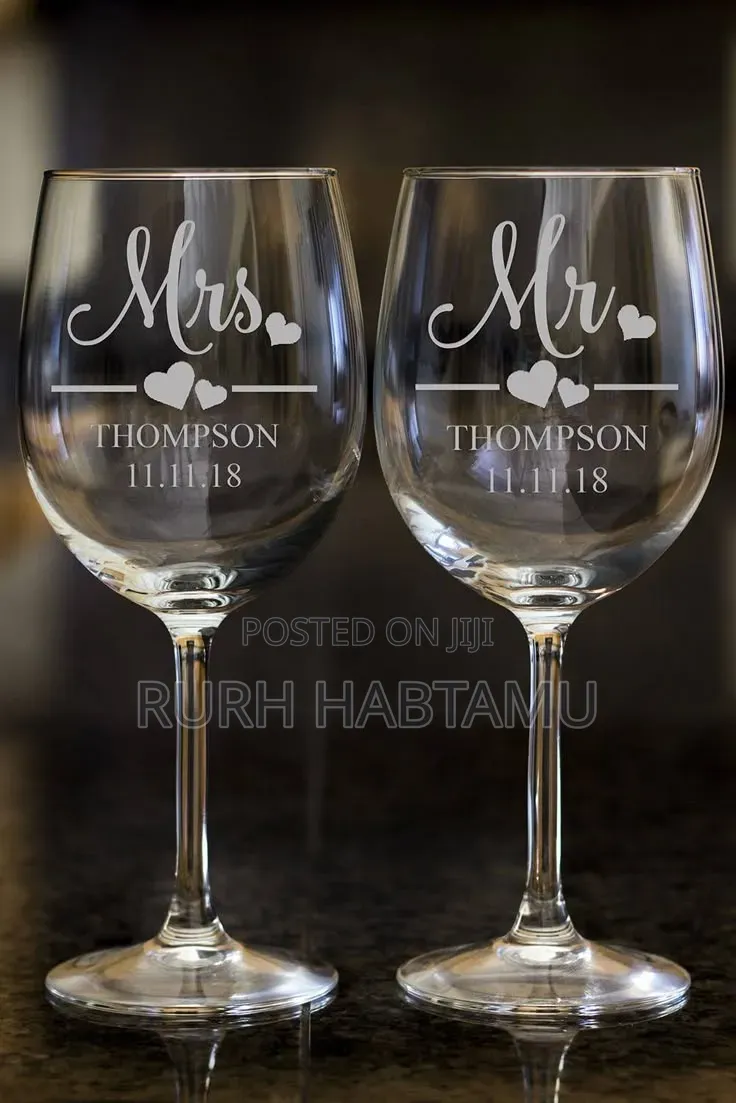 Custom Rhinestone Wine Glass
