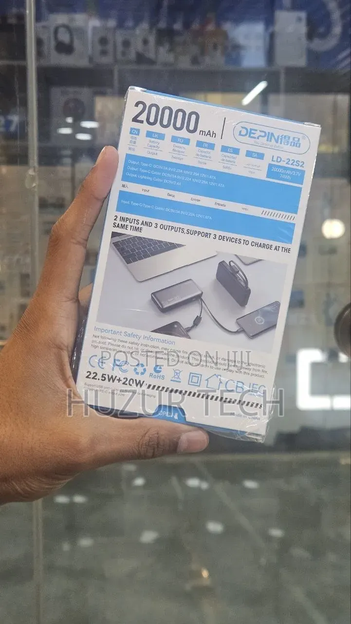 DEPIN LD-22S2 20,000mAh Power Bank