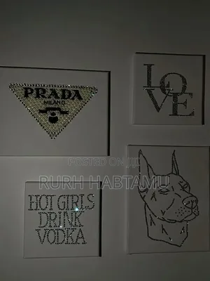 Custom Rhinestone Canvas Art