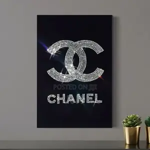 Custom Rhinestone Canvas Art