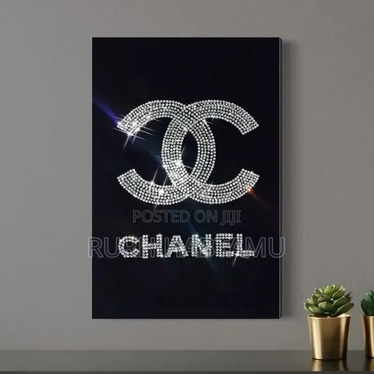 Custom Rhinestone Canvas Art