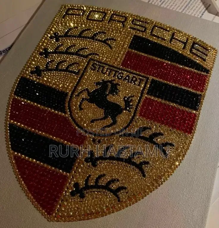 Custom Rhinestone Canvas Art