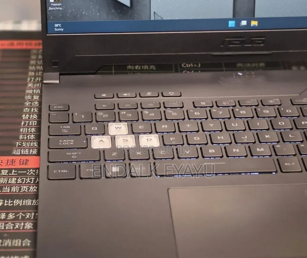 New Laptop Asus TUF Dash F15 16GB Intel Core i7 SSD 512GB