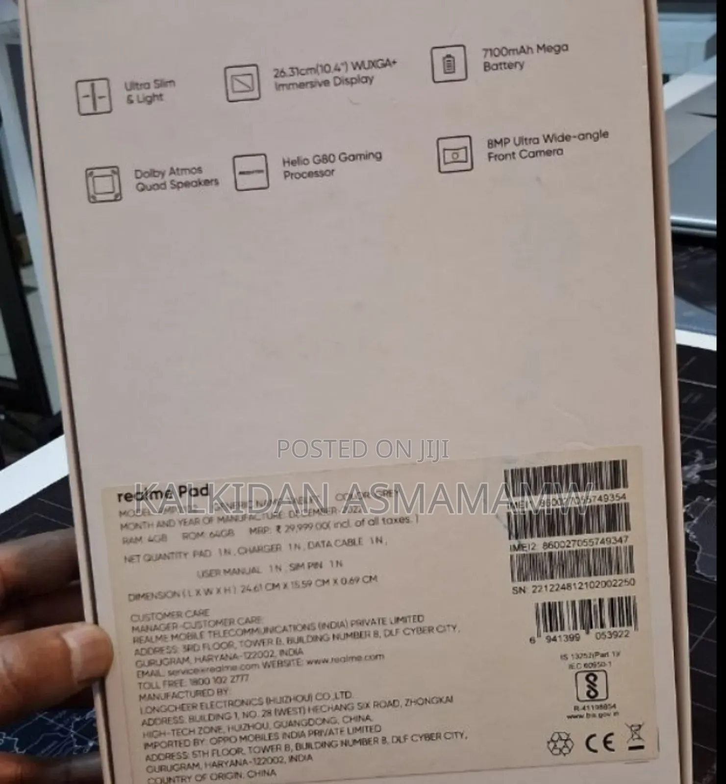 New Realime Pad 55 Ultra Max 64 GB White