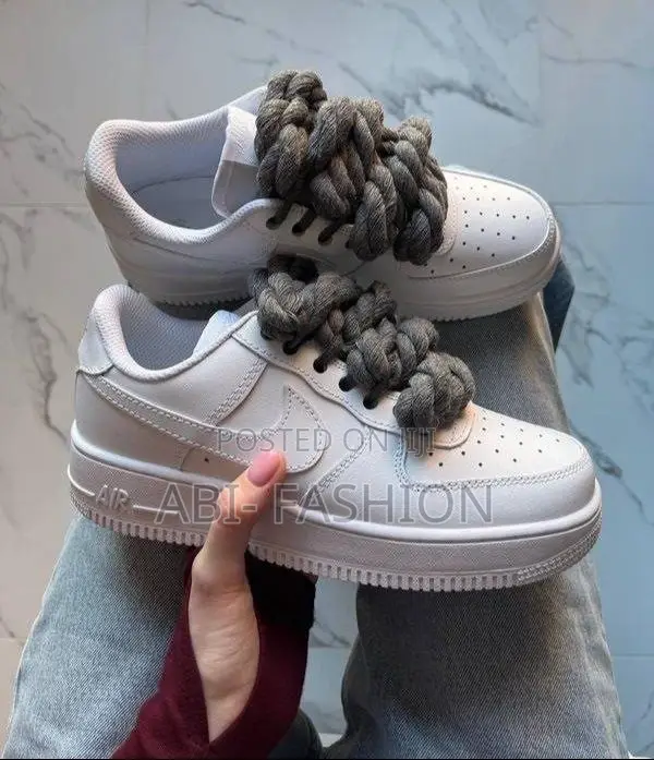 Nike Air Force 1 White “Rope Laces Green”