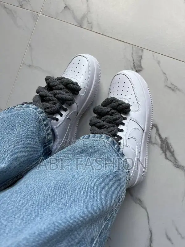 Nike Air Force 1 White “Rope Laces Green”