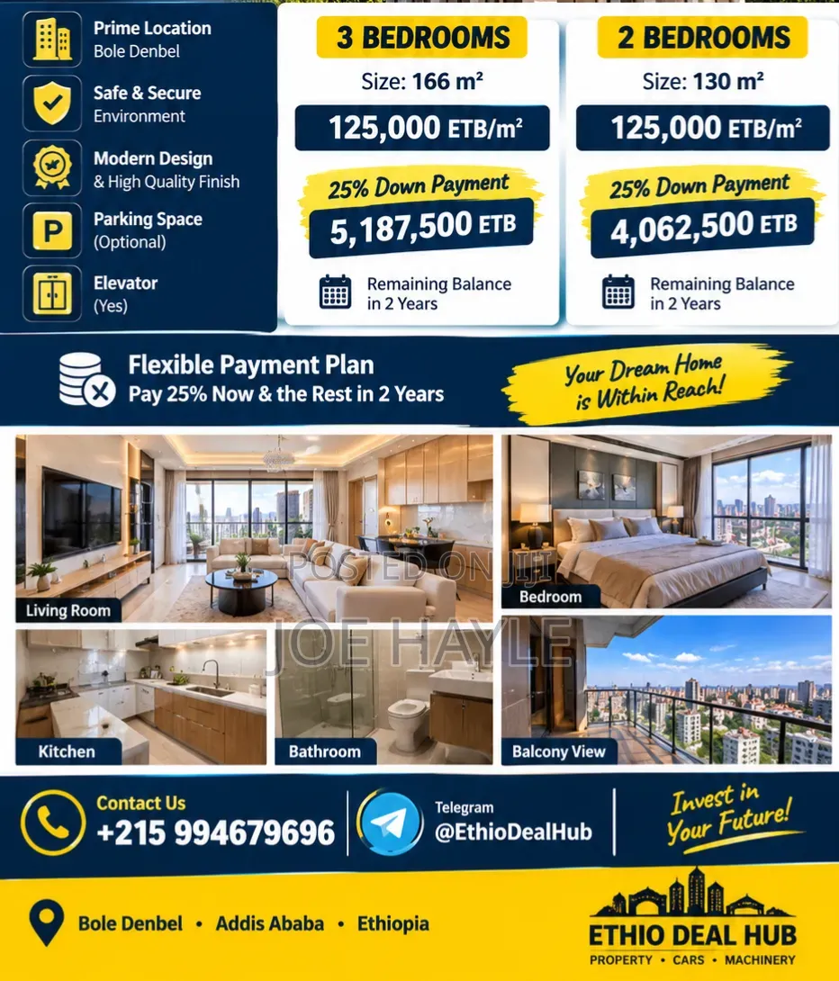 3bdrm Apartment in Bole for sale