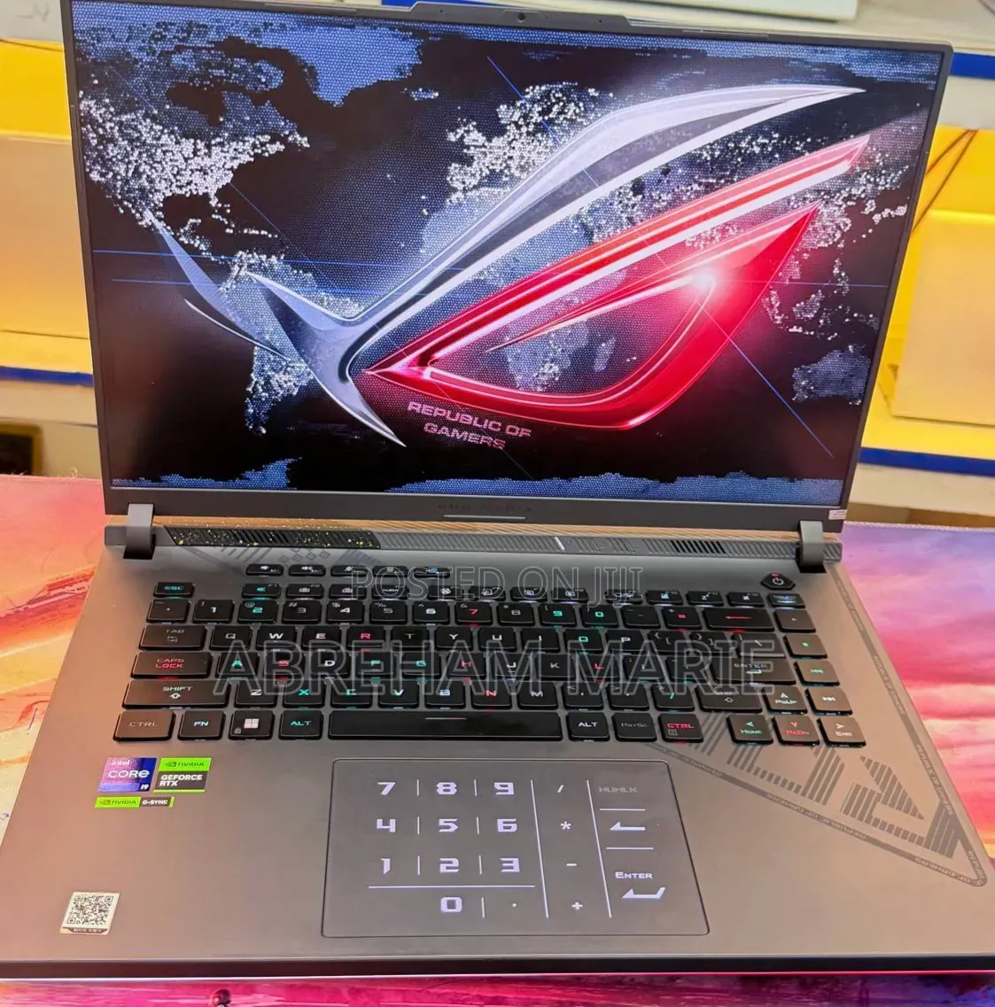 New Laptop Asus ROG Strix G15 16GB Intel Core i9 SSD 1T