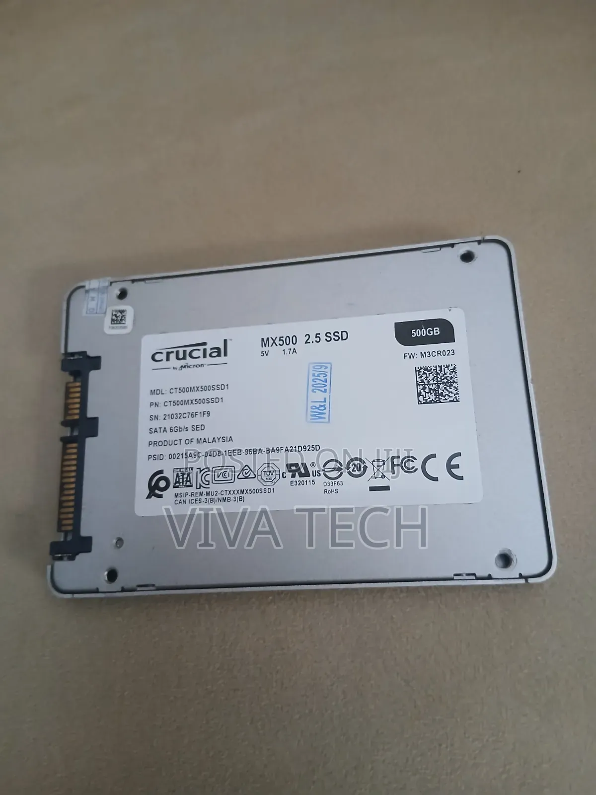 Ccrucial Sata SSD Storage